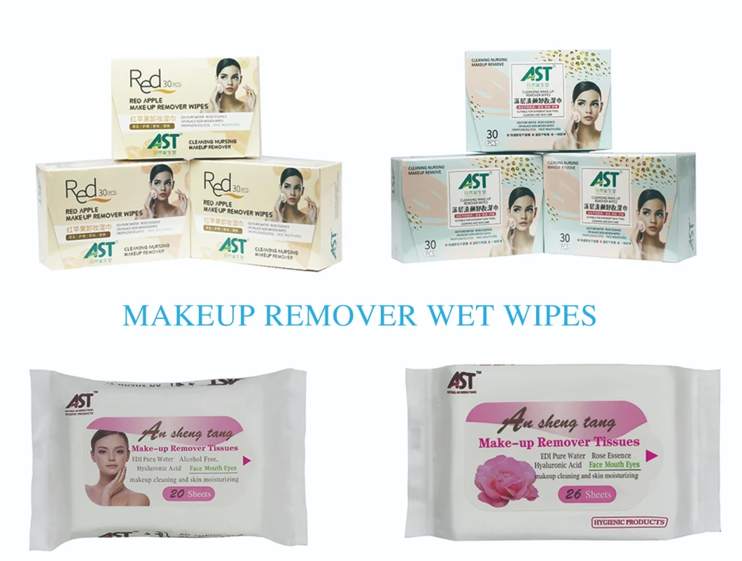 Private Label Facial Cleaning Makeup Remover Wet Wipes