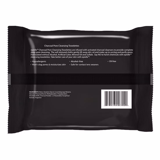 Deep Cleaning Detoxifying Cleaning Exfoliating Facial Wipe Daily Cleansing Charcoal Face Wipe Makeup Remover Adult Wet Wipes