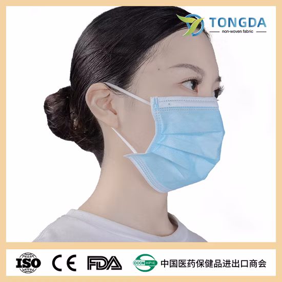 Maschera antipolvere per adulti, filtro in tessuto non tessuto, maschera monouso per uso ospedaliero, Mascherine Chingiche CE